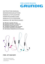 Grundig 871125212891 Manuel D'utilisation