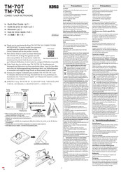 Korg TM-70T Guide De Prise En Main