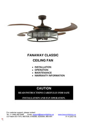 Beacon Lighting FANAWAY CLASSIC Instructions D'installation