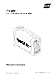 ESAB Rogue ES 201iP PRO Manuel D'instructions