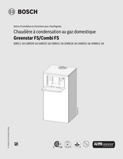 Bosch Greenstar FS Notice D'installation Et D'entretien