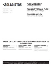 Gladiator GANA24HWMX Instructions D'assemblage