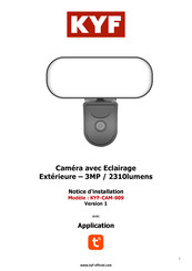 KYF KYF-CAM-009 Notice D'installation