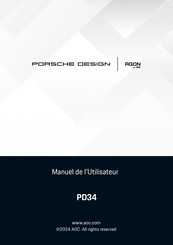 AOC AGON PORSCHE DESIGN PD34 Manuel De L'utilisateur