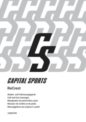 CAPITAL SPORTS ReCrest Mode D'emploi