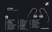 Sennheiser IE 600 Notice D'emploi