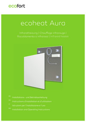 ecofort ecoheat Aura Instructions D'installation Et D'utilisation