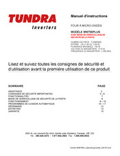 Tundra MW700PLUS Manuel D'instructions