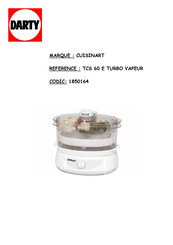 Cuisinart Turbo Vapeur TCS60E Instructions