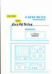 Hameg Instruments HM8018 Mode D'emploi