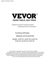 Vevor KLWT-01 Manuel D'utilisation