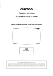 Ducasa DUCAVERRE 750 Instructions De Montage Et De Fonctionnement