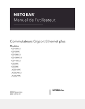 NETGEAR Gigabit ProSAFE Plus GS108PEv3 Manuel De L'utilisateur