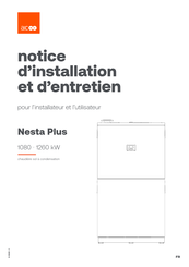 AIC Nesta Plus 1080 Notice D'installation Et D'entretien