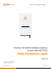 APstorage ELT-12 Guide D'installation Rapide