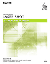 Canon Laser Shot Serie Guide De Mise En Réseau