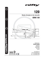 nifty 120 Serie Mode D'emploi Et De Sécurité