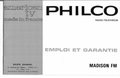 Philco MADISON FM Mode D'emploi Et Garantie