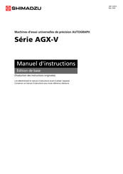 Shimadzu AGX-20kNVD Manuel D'instructions