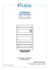 Kalia CAMERON BAT-FLB500WT Manuel D'utilisation