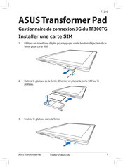 Asus TF300TG Foire Aux Questions