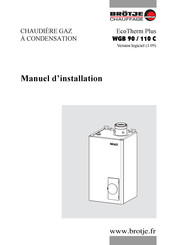 Brötje EcoTherm Plus WGB 90 C Manuel D'installation