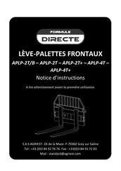 Formule Directe APLP-2T Notice D'instructions