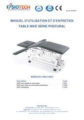 FISIOTECH NIKE Serie Manuel D'utilisation Et D'entretien