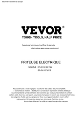 VEVOR EF-6V Mode D'emploi