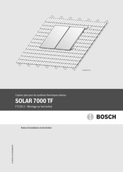 Bosch SOLAR 7000 TF Notice D'installation Et D'entretien