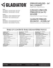 Gladiator PREMIER GALG362DPW Instructions D'assemblage