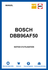 Bosch DBB66AF50 Manuel D'utilisation