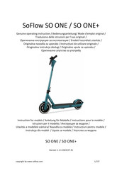 SoFlow SO ONE+ Mode D'emploi Original