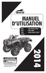 Arctic Cat 1000 MUD PRO 2014 Manuel D'utilisation