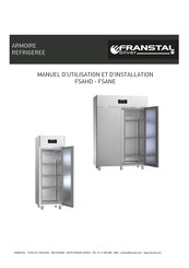 Franstal FSAHD Manuel D'utilisation Et D'installation