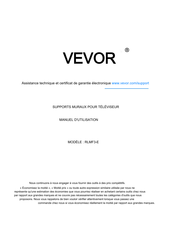 VEVOR RLMF3-E Manuel D'utilisation