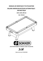 SOKKER BTL014 Manuel De Montage Et D'utilisation