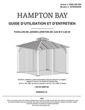 HAMPTON BAY LORSTON GFM30005B Guide D'utilisation Et D'entretien