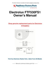 Frigidaire FTF530FS1 Mode D'emploi