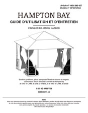 HAMPTON BAY 1001 580 457 Guide D'utilisation Et D'entretien