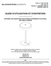 Gluckstein Elements CONRAD LDHR032-150KY-B Guide D'utilisation Et D'entretien