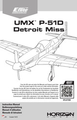 Horizon Hobby E-FLITE UMX P-51D Detroit Miss Manuel D'utilisation