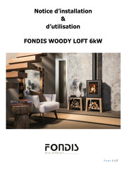 Fondis WOODY LOFT 6kW Notice D'installation/D'utilisation