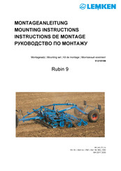 LEMKEN 982 1382 Instructions De Montage