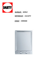 Miele CS1327Y Notice D'utilisation Et De Montage