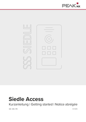 PEAKnx Siedle Access Notice Abrégée