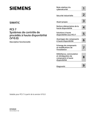 Siemens SIMATIC PCS 7 Mode D'emploi