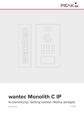 PEAKnx wantec Monolith C IP Notice Abrégée