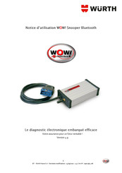 Würth WOW! Snooper Notice D'utilisation