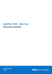 Dell OptiPlex 7040-Mini-tour Manuel Du Propriétaire